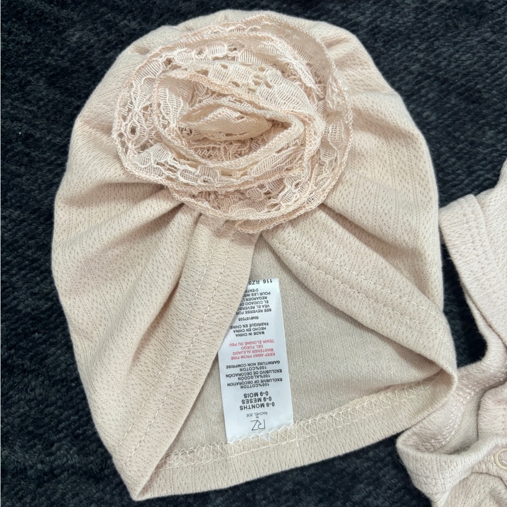 Rachel Zoe Cream Baby Outfit with Lace - Picture 2 of 3